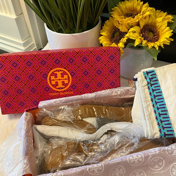 Tory Burch Ruby Square-Toe Suede Loafers - Picture 8 of 8